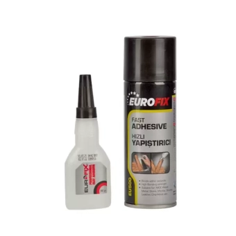 Экспресс-клей двухкомпонентный, 200мл активатор / 50г гель Eurofix