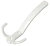 Крючок вешалка  nr. 11 полимерное покрытие белый