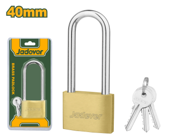 Навесной замок (латунь) с удлиненной дужкой (40мм); Jadever