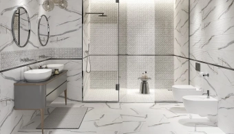 Керамогранит 1с Blumarine White Satin 420x420 мм Cersanit UA Украина