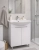 Шкаф под умывальни Clermont Relief + умывальник Clermont 55 white 2 двери
