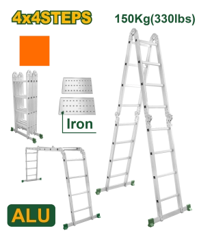 Лестница мультифункциональная 4 секции по 4 ступени; 4450мм; Jadever