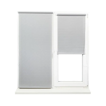Рулонные шторы SHANTUNG 510 Серый 0,45×1,70 м