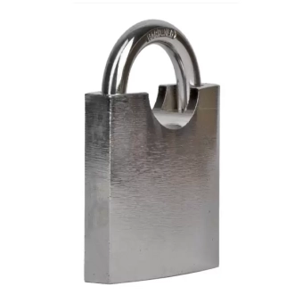 Замок навесной b60мм, чугун, хромир., дужка  d9мм