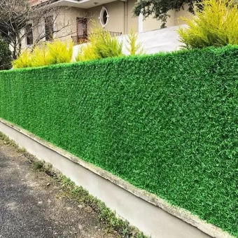 Забор искусственный, зеленый 1,20х10м Profmet (основа - Рабица 45*45*2мм)