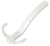 Крючок вешалка  nr. 11 полимерное покрытие белый