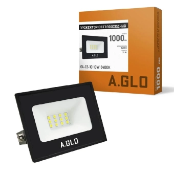 Прожектор светодиодный 10Вт 6400К IP65 1000Лм A.GLO Евросвет