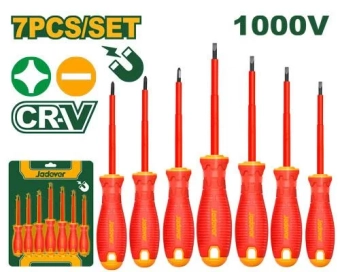 Набор отверток с изоляцией для электротехнических работ 7шт; 1000V; магнитные; Jadever