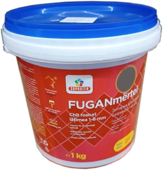 Затирка FUGANmertel Серый Карбон 1кг, Supraten