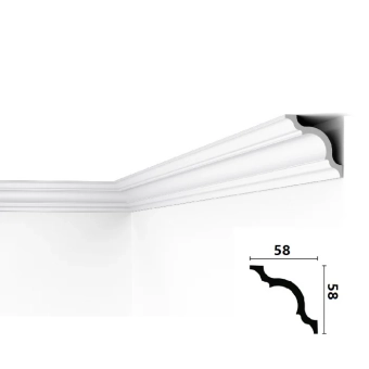 Плинтус потолочный A60  58х58х2000 мм, экструдированный полистирол