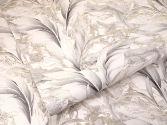 Обои виниловые на флизелиновой основе Vilia ROMANTICA декор 1978-63 серо-бежевый 1,06х10 м