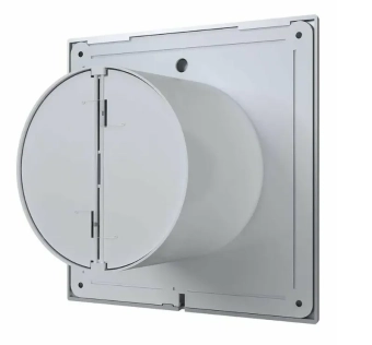 Дизайнерский вытяжной вентилятор с обратным клапаном VentEurope ELEGIA 100 BD Gray Metal D100