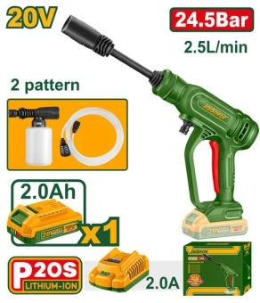 Беспроводная мойка высокого давления 20V 24.5Bar 2.5/min  JDQX01203 Jadever