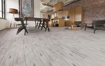 Керамогранит Alpina Wood L.Grey 150x600 мм  Golden Tile Украина