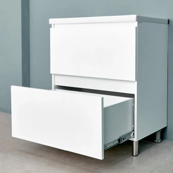 Шкаф напольный Trend белый матовый под умывальник Como/Moduo 600