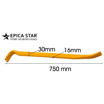 Ломик гвоздодер усиленный L=750мм, EP-20094, Epica Star