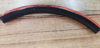 Шланг садовый ПВХ 5/8" (Øin19*out23мм) 50м; черный сверху с оранжевой полосой / черный внутри; Orientflex