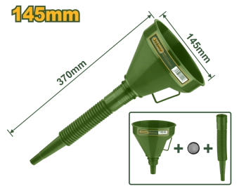 Лейка пластиковая, гибкая из двух частей, Ø горловины 145мм; JDUF1302 Jadever