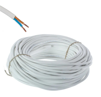 Провод электрический ПВС 2x2.5 (белый) 30m БУХТА