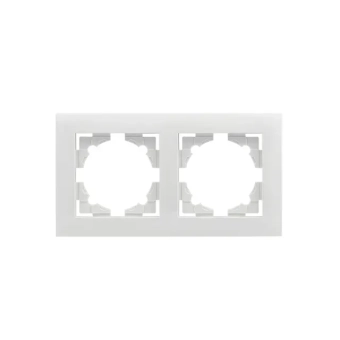 Рамка 2-я Белый Вертикальная / Горизонтальная Elmos