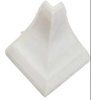 Угол наружный для плинтуса столешницы Ideal 001 - белый
