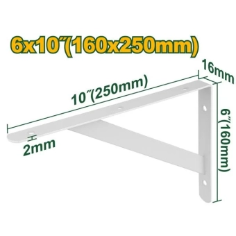 Кронштейн усиленный для полок 250*160 мм; JDZJ2325 Jadever