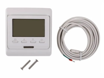 Терморегулятор с дисплеем и автоматическим программированием E51.716 белый