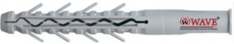Дюбель нейлоновый KPR Ø12x120мм, без шурупа, для тяжелых нагрузок, Wave, (50шт)