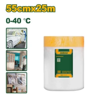 Пленка защитная 55cm*25m с малярной лентой JDXR2307 Jadever
