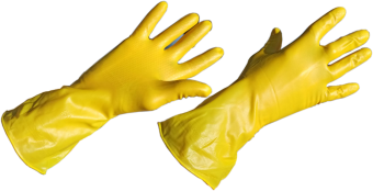 Перчатки хозяйственные высокие Latex (S/M/L) Желтые