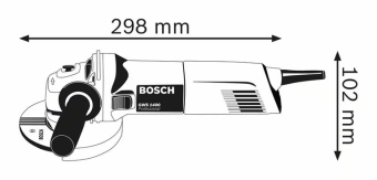 Углошлифовальная машина 125 мм, 1400W, GWS-1400, BOSCH