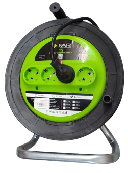 Катушка с кабелем 4 розетки 2P+E/20m 3*2.5