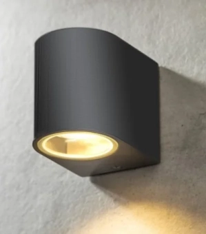 Фасадный светильник max.35W GU10 IP44 68x92x81mm черный PL-12671P PANLIGHT