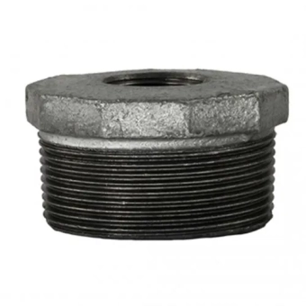 Оцинкованный чугунный редуктор MxF - 2"x1"