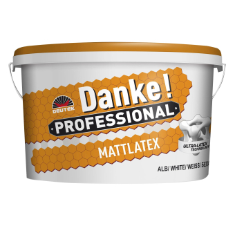 Краска акриловая водоэмульсионная Danke Professional Mattlatex 15L, Белый