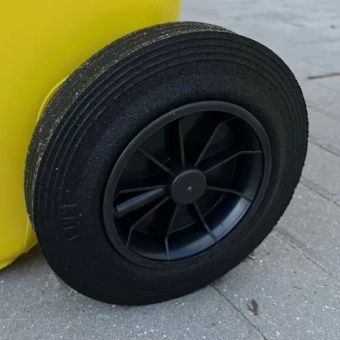 Контейнер для вывоза мусора 120L, Колеса каучуковые, Зеленый Germany (HDPE)