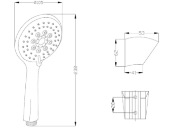 Душевой набор Larisa Mini AU-01-M01-X
