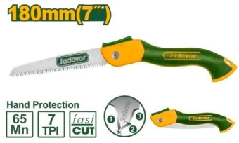 Пила складная садовая 180мм; 7TPI; Jadever