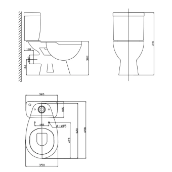 Унитаз компакт Nomi Libero Rimless ниж. подв. горизонтальный микролифт PP
