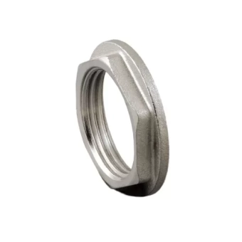 Гайка из никелированной латуни с фланцем - 3/4"x8