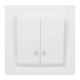 Выключатель проходной 2 клавишный Despina 102-190023-111