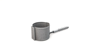 Хомут трубы на распорном дюбеле Круглое сечение (125/87) Al-zn