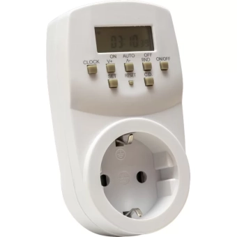 Цифровая программируемая розетка Horoz. 24-часовой интервал 1 мин. 16 А.