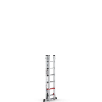 Трехсекционная лестница (3 секции x 8 ступеней, высота 2,4-5,8 м) TS175