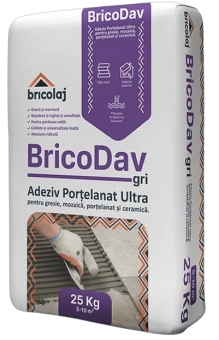 Клей для плитки BricoDav серый, 25 кг