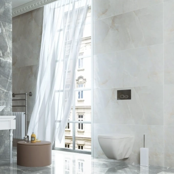 Плитка керамогранит ARCH 60*120 см глянцевый, кремовый, мрамор