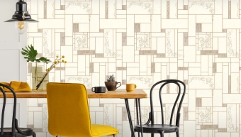 Виниловые Обои на Бумажной Основе - Ceramica PL510-21 - Палитра 0.53 х 10.05 м