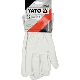 Рабочие перчатки YATO, Кожа / Хлопок, р.-10 YT-74647