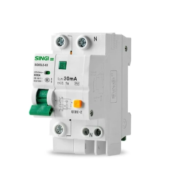 Дифференциальный автомат 1P+N 25А С 30мА 6кА тип А SG65LE-63 SINGI