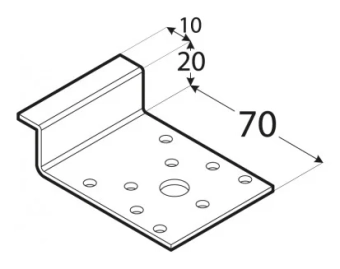 Крепление Z-образное 20x70x10x2.5 LZ0